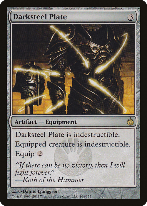 Darksteel Plate (MBS-104) - Mirrodin Besieged