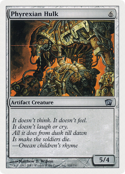 Phyrexian Hulk (8ED-310) - 8th Edition Foil