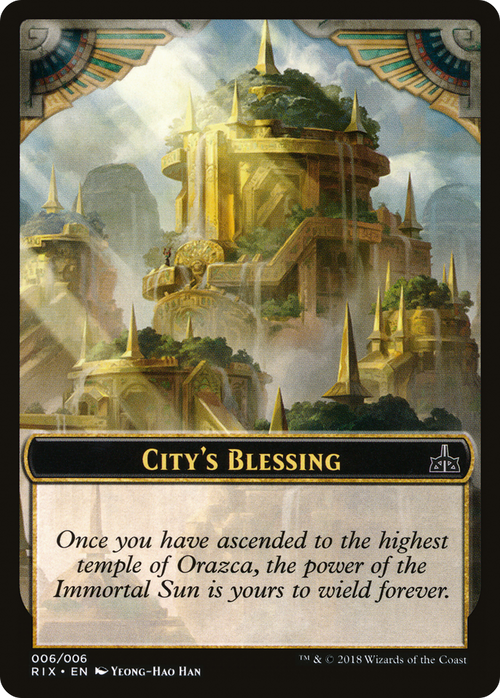 City's Blessing Token (006) (RIX-006) - Rivals of Ixalan Tokens