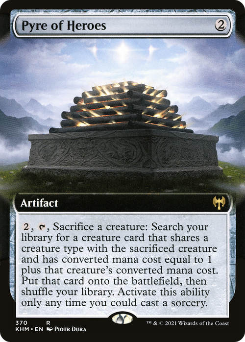 Pyre of Heroes (Extended Art) (KHM-370) - Kaldheim: (Extended Art) Foil