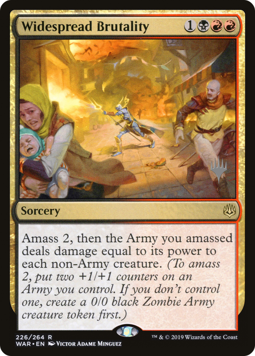 Widespread Brutality (PPELD-226P) - War of the Spark Promos Foil