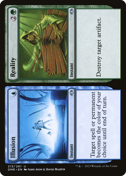 Illusion // Reality (DMR-213) - Dominaria Remastered Foil