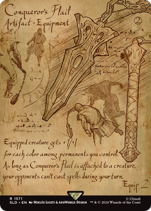 Conqueror's Flail (SLD-1571) - Secret Lair Drop (Borderless) Foil