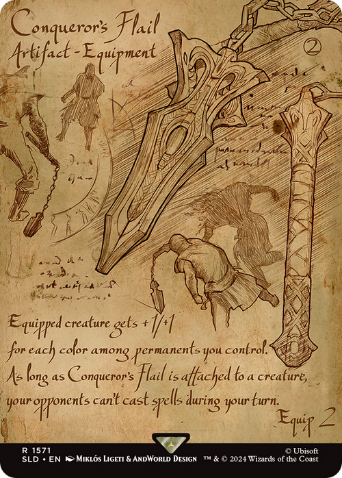 Conqueror's Flail (SLD-1571) - Secret Lair Drop (Borderless)