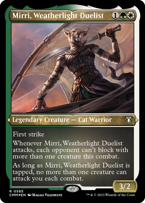 Mirri, Weatherlight Duelist (Foil Etched) (CMM-585) - Commander Masters Foil