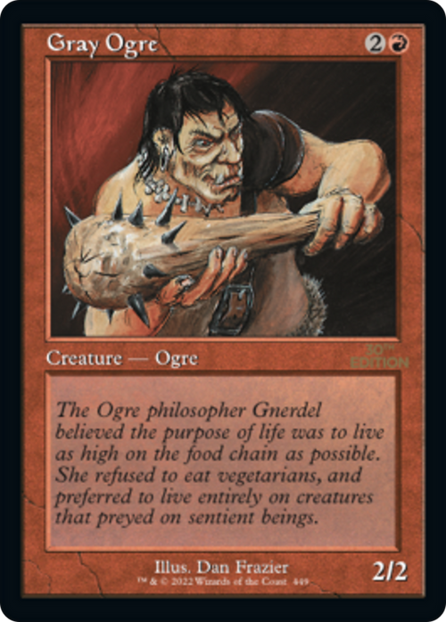 Gray Ogre (Retro Frame) (30A-449) - 30th Anniversary Edition