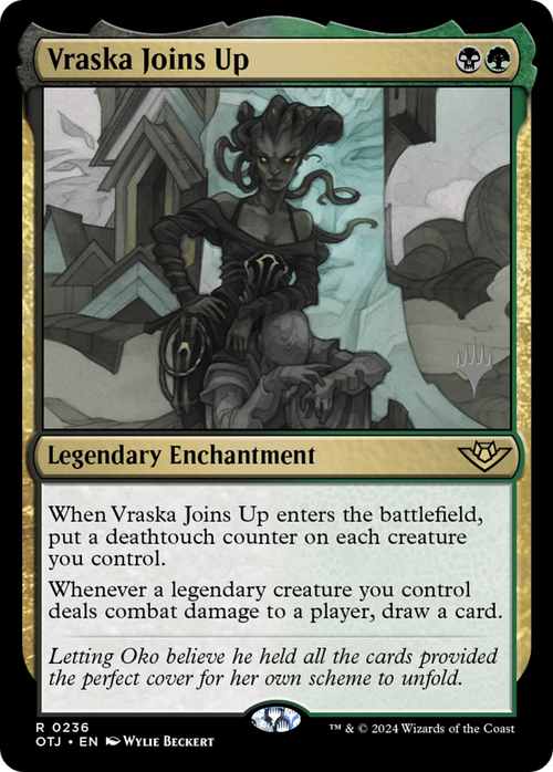 Vraska Joins Up (PPOTJ-236) - Outlaws of Thunder Junction Promos
