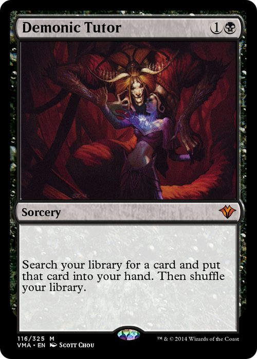 Demonic Tutor (VMA-116) - Vintage Masters Foil