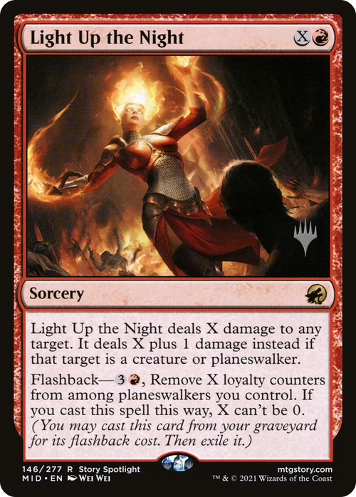 Light Up the Night (PPMID-146P) - Innistrad: Midnight Hunt Promos Foil