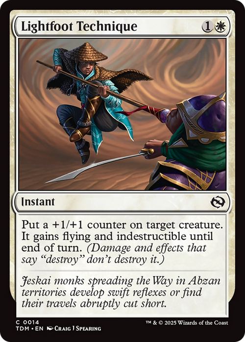 Lightfoot Technique (TDM-014) - Tarkir: Dragonstorm Foil