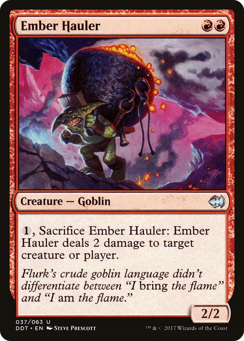 Ember Hauler (DDT-037) - Duel Decks: Merfolk vs. Goblins