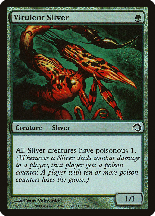 Virulent Sliver (PDS-002) - Premium Deck Series: Slivers Foil