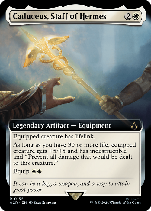 Caduceus, Staff of Hermes (Extended Art) (ACR-155) - Assassin's Creed: (Extended Art) Foil