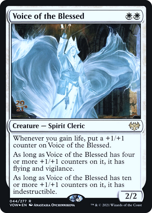 Voice of the Blessed (PRE-044) - Innistrad: Crimson Vow Promos Foil