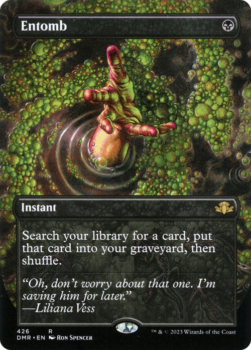 Entomb (Borderless) (DMR-426) - Dominaria Remastered Foil