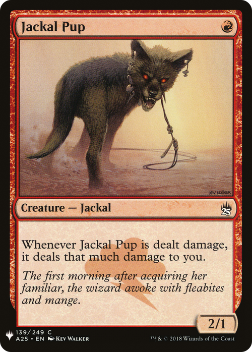 Jackal Pup (LIST-A25-139) - The List