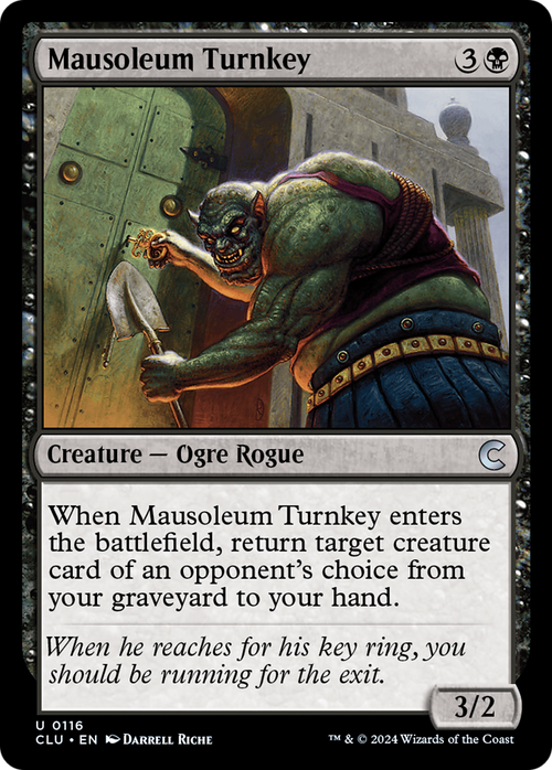Mausoleum Turnkey (CLU-116) - Ravnica: Clue Edition