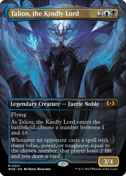 Talion, the Kindly Lord (Borderless) (WOE-301) - Wilds of Eldraine
