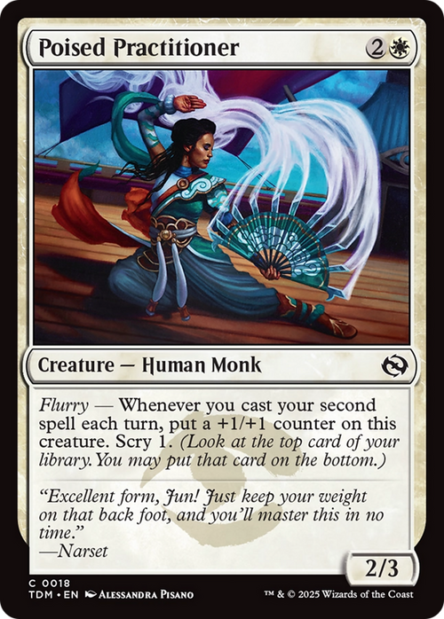 Poised Practitioner (TDM-018) - Tarkir: Dragonstorm Foil