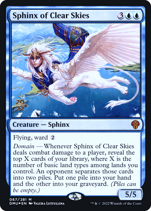Sphinx of Clear Skies (PRE-067) - Dominaria United Promos Foil
