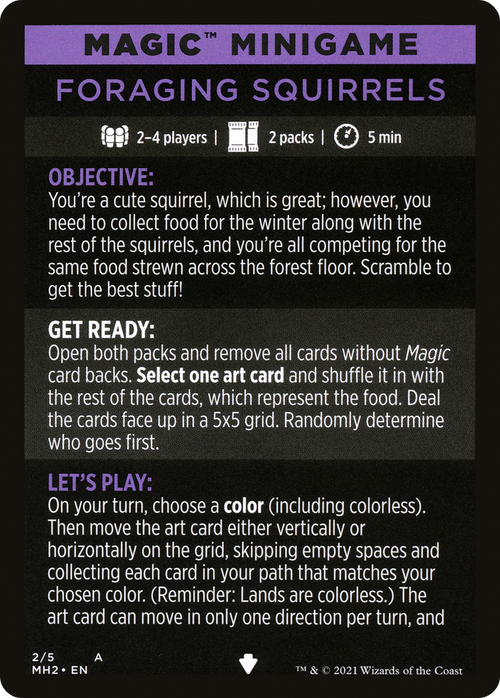 Foraging Squirrels // Foraging Squirrels (cont'd) (MMH2-002) - Modern Horizons 2 Minigames