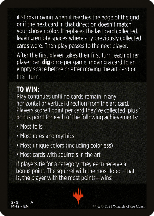 Foraging Squirrels // Foraging Squirrels (cont'd) (MMH2-002) - Modern Horizons 2 Minigames