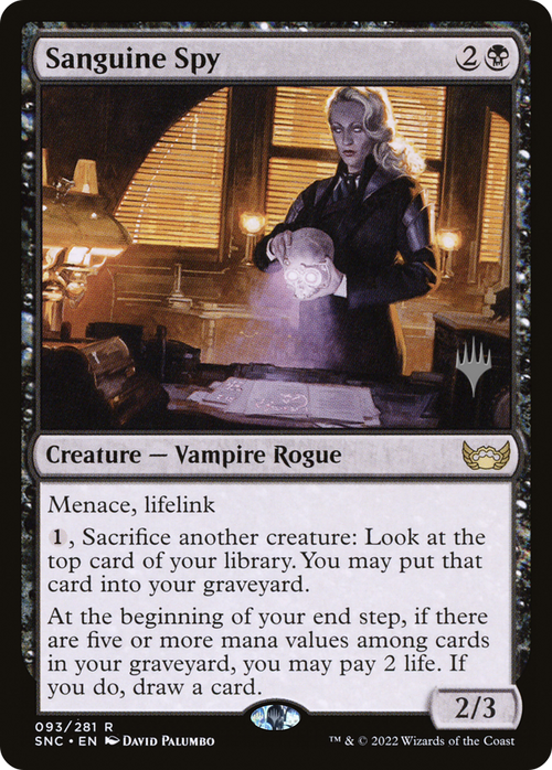 Sanguine Spy (PPSNC-093) - Streets of New Capenna Promos