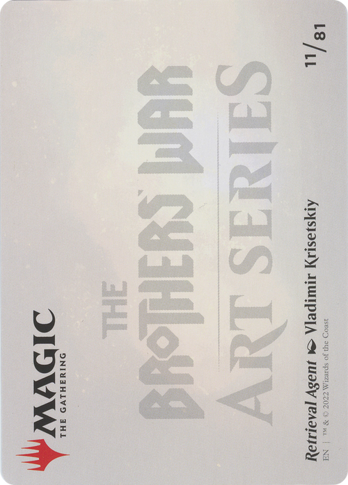 Retrieval Agent // Retrieval Agent (ABRO-011) - The Brothers' War Art Series (Borderless) Foil