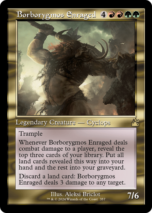 Borborygmos Enraged (Retro Frame) (RVR-357) - Ravnica Remastered Foil