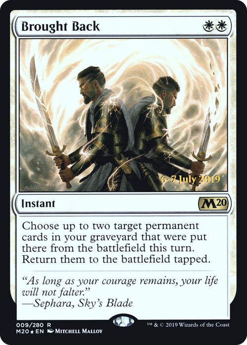 Brought Back (PRE-09S) - Core Set 2020 Promos Foil