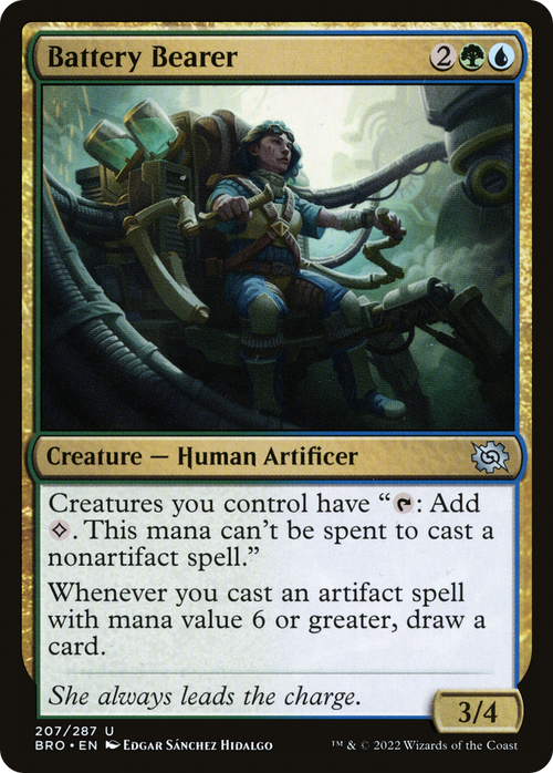 Battery Bearer (BRO-207) - The Brothers' War Foil