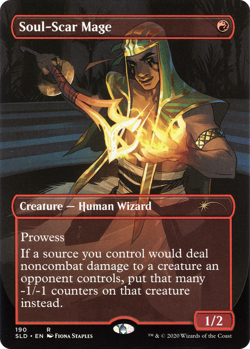 Soul-Scar Mage (SLD-190) - Secret Lair Drop (Borderless)