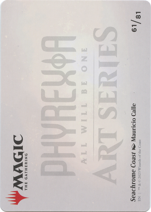 Seachrome Coast // Seachrome Coast (AONE-061) - Phyrexia: All Will Be One Art Series (Borderless) Foil