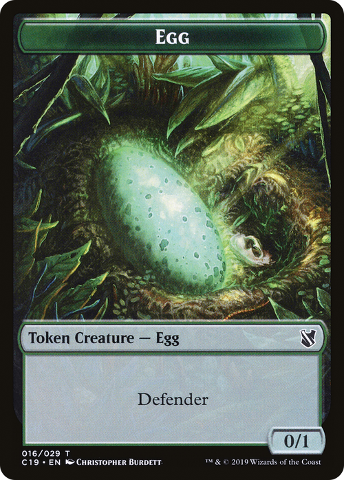 Egg (TC19-016) - Commander 2019 Tokens