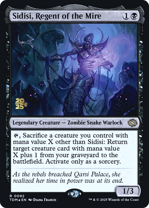 Sidisi, Regent of the Mire (PRE-92S) - Prerelease Cards Foil