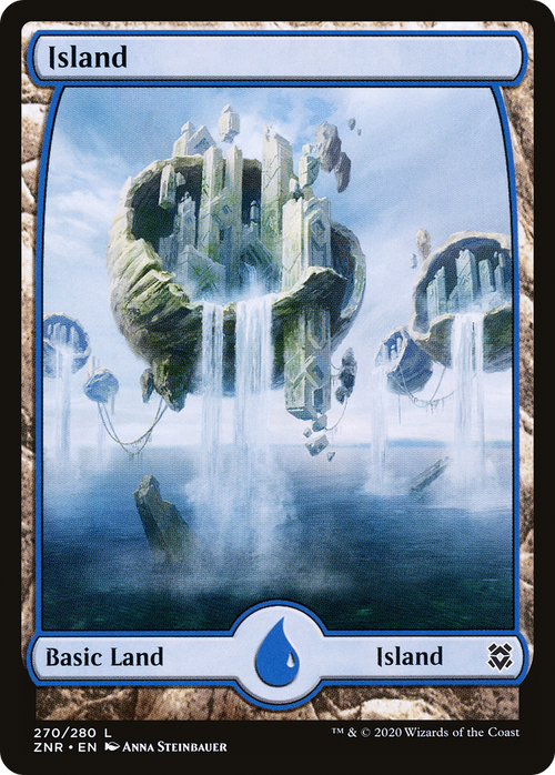 Island (270) - Full Art (ZNR-270) - Zendikar Rising: (Full Art)
