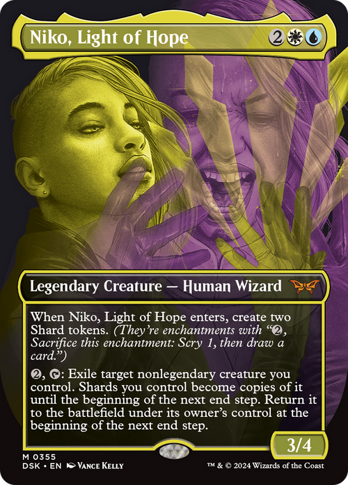 Niko, Light of Hope (Showcase) (DSK-355) - Duskmourn: House of Horror (Borderless) Foil