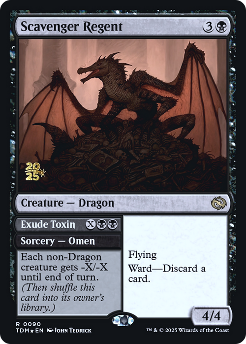 Scavenger Regent // Exude Toxin (PRE-90S) - Prerelease Cards Foil