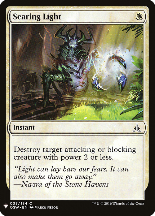Searing Light (LIST-OGW-33) - The List