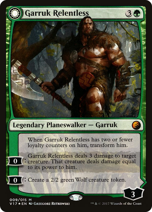 Garruk Relentless (V17-009) - From the Vault: Transform: (Double Faced Transform) Foil