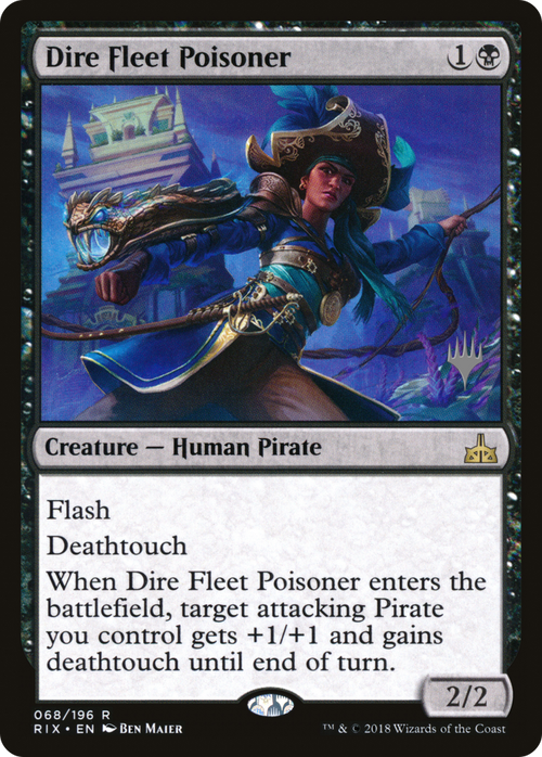 Dire Fleet Poisoner (PPM20-68P) - Rivals of Ixalan Promos