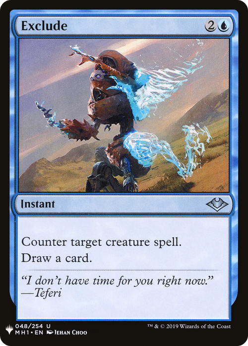 Exclude (LIST-MH1-48) - The List