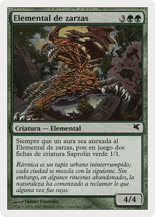 Bramble Elemental (French) - "Elemental de ronces" (PSAL-J29) - Salvat 2005