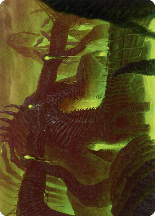 The Dross Pits // The Dross Pits (AONE-058) - Phyrexia: All Will Be One Art Series (Borderless) Foil
