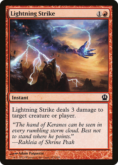 Lightning Strike (THS-127) - Theros Foil