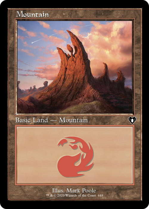 Mountain (448) (Retro Frame) (CMM-448) - Commander Masters