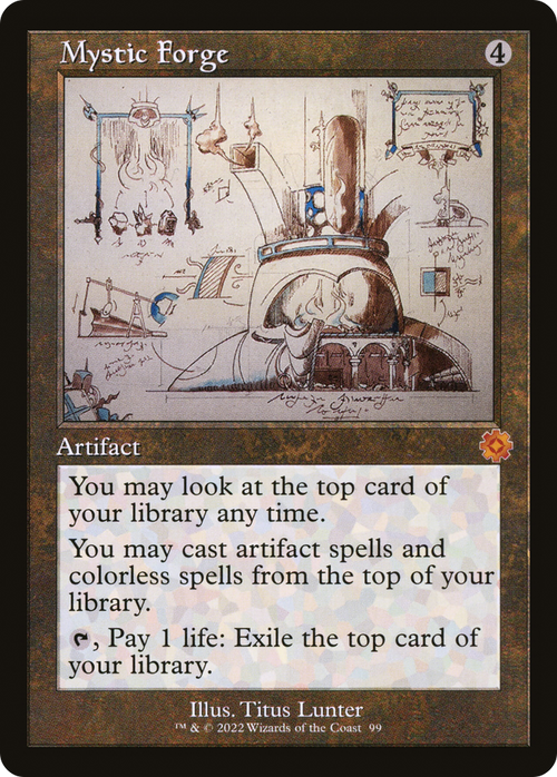 Mystic Forge (Schematic) (BRR-099) - The Brothers' War Retro Artifacts Foil