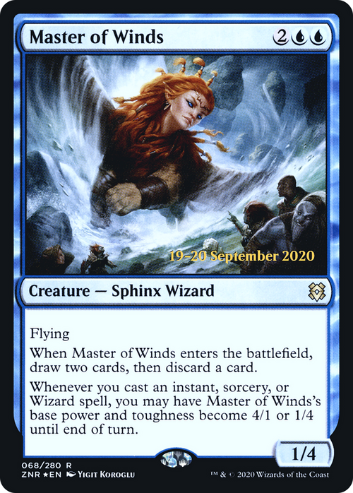 Master of Winds (PRE-68S) - Zendikar Rising Promos Foil