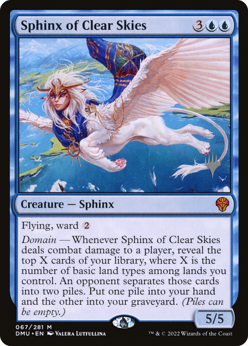 Sphinx of Clear Skies (PPDMU-067) - Dominaria United Promos