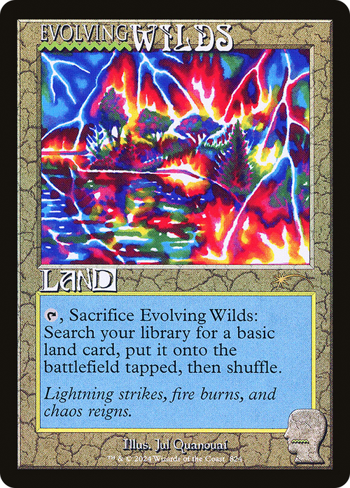 Evolving Wilds (Rainbow Foil) (SLD-824) - Secret Lair Drop Foil